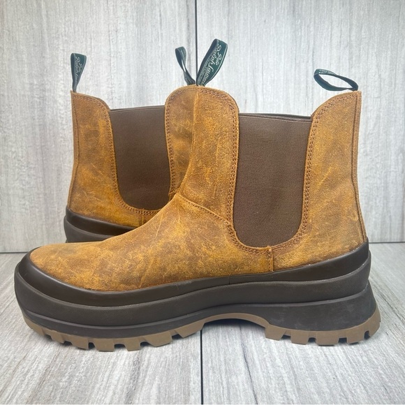 NEW Polo Country Ralph Lauren AR Lug Rustic Leather Chelsea Boots Mens Size 12